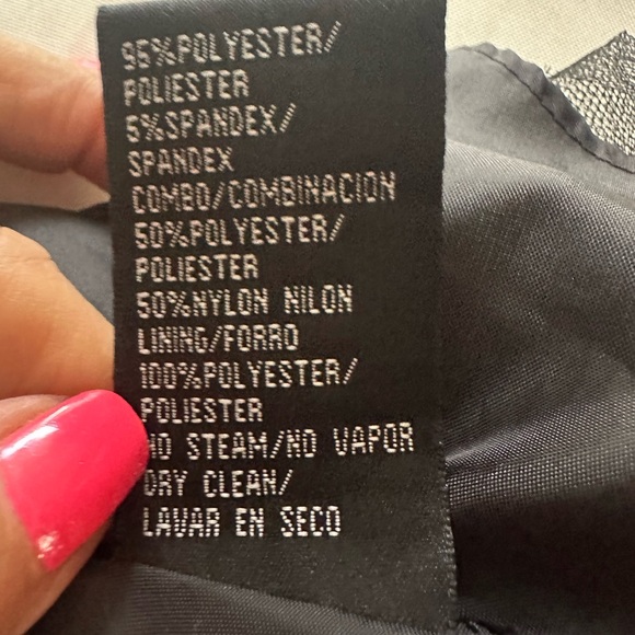 Brand: S.L.Fashions, size: 6, black and silver dress. - Picture 11 of 11